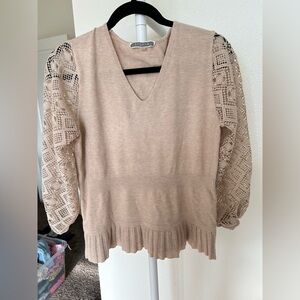 Liquid Beige Knitwear